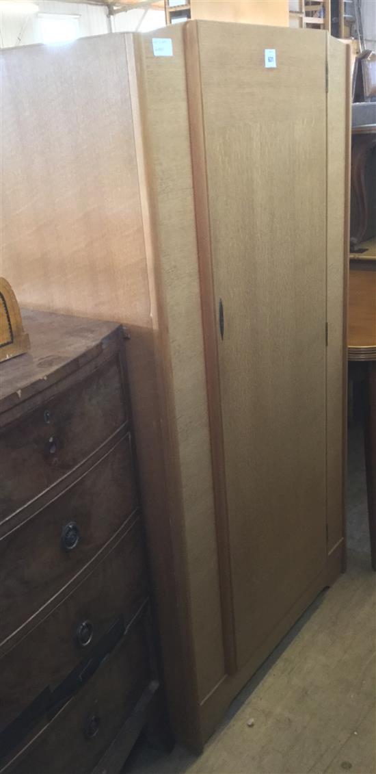 Gents light oak compactum wardrobe(-)